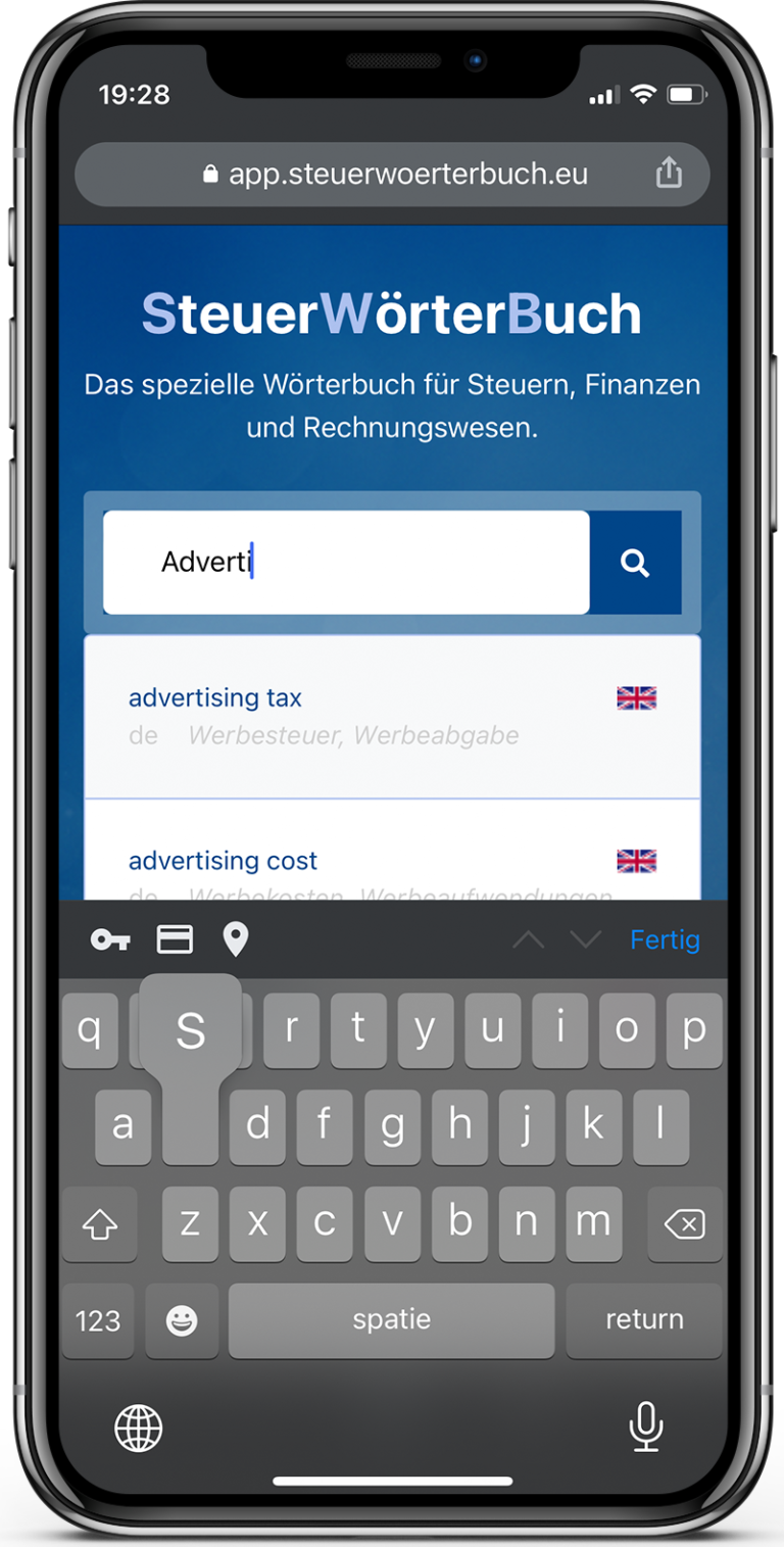 steuerwörterbuch advertising taxes